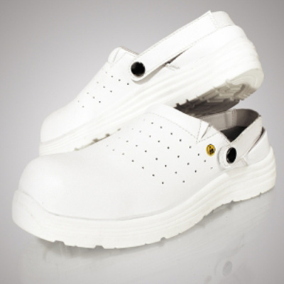 Антистатические туфли-сабо AVOGADRO ESD CLOG белые фото, изображение, баннер