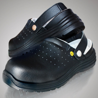 Антистатические туфли-сабо AVOGADRO ESD CLOG черные фото, изображение, баннер